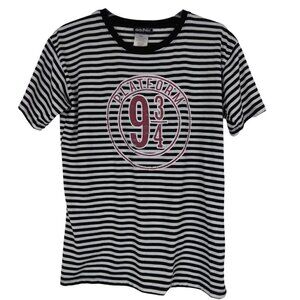 Harry Potter | “Platform 9 and 3/4” Striped Tee | XS